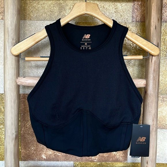 NWT New Balance Bandier Women’s Low Impact Fast Drying Padded Sports Bra Tank - Picture 3 of 8